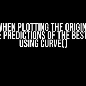 Error when Plotting the Original Date with the Predictions of the Best Models using curve()