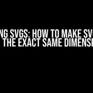 Mastering SVGs: How to Make SVG and Its Path the Exact Same Dimensions?