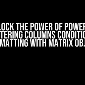 Unlock the Power of Power BI: Mastering Columns Conditional Formatting with Matrix Object