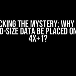 Unlocking the Mystery: Why Can’t Halfword-Size Data be Placed on Address 4x+1?